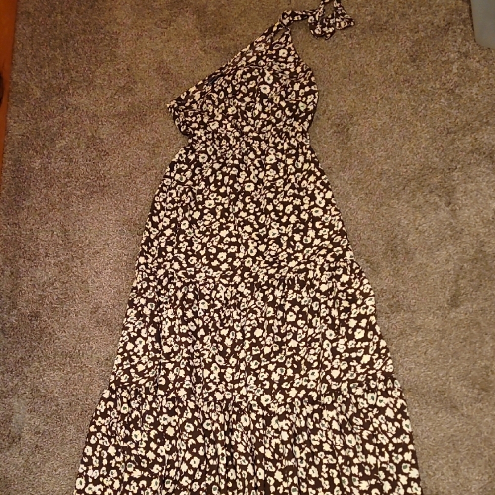 Floral One-Shoulder Dress